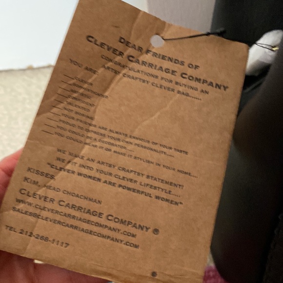 Weave black & white handbag - Picture 2 of 8